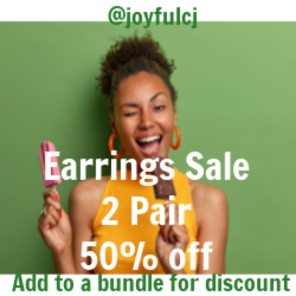 Add 2 or more Pairs of Earrings to a Bundle for 50% Off - *EXCLUDES NOONDAY - Picture 1 of 1